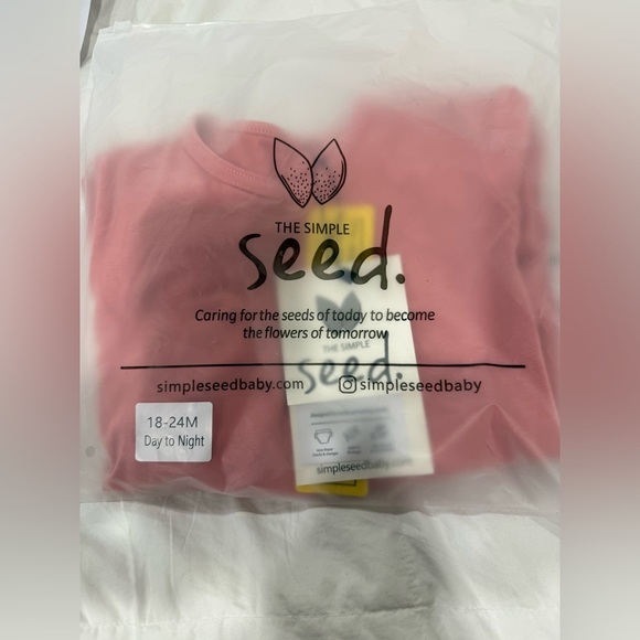THE SIMPLE SEED PRETTY IN PINK DAY TO NIGHT ROMPER Sz 18-24M - Picture 7 of 8